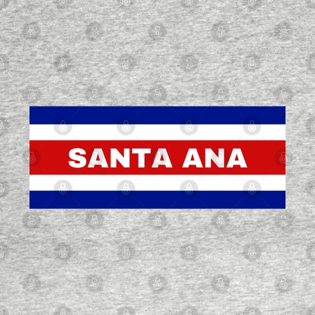 Santa Ana City in Costa Rican Flag Colors by aybe7elf